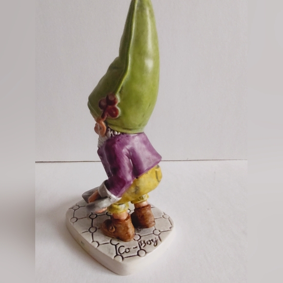 Goebel Vintage Gnome Well 503 Co Boy Bit The Bachelor Frying Eggs Figurine 1970 - Picture 6 of 16